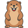 Cheerful beaver