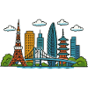 Tokyo City Skyline