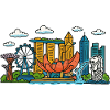 Singapore City Skyline