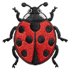 Coccinelle brodée