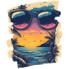 Sunglasses Summer Palm Trees