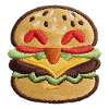 Embroidered burger