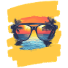 Sunglasses Summer Palm Trees