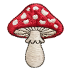 Gestickter Pilz