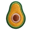 Embroidered avocado
