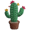 Embroidered Cactus