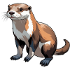Otter - Cute Animal Sticker