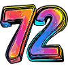 72 Zahl Comic