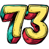 73 Zahl Comic