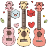 Ukulele Cartoon Style