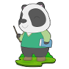 Panda Teacher Book School
