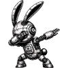 Dabbing Robot Bunny