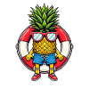 Ananas Seikkailu Rantaloma Viileä Kesä Motiivi