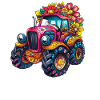 Sweet Flower Tractor