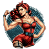 Strong Confident Woman Rockabilly Gift