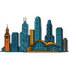 Hong Kong City Skyline