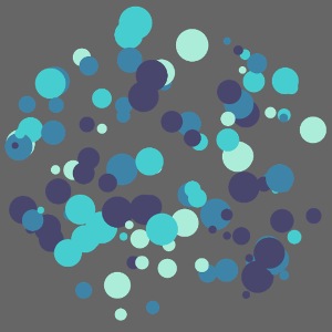 Motif cercles abstraits