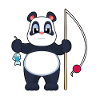 Panda Angler Fish Fishing