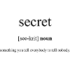 Secret | Geheimnis Definition Dictionary