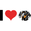 J’aime Dachshund - Pet Dog Design