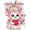 Cat Cats Kitten Heart Valentine