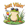 Just Vibin' Summer Frog
