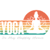 Retro Yoga Funny Saying Yoga Is My Happy Hour