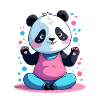 Pastell Panda Spaßlook