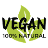 Vegan Leaf Emblem Design