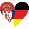Serbia Germany Heart