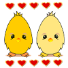 EASTER CHICKEN COUPLE