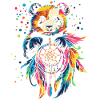 Panda with Dream Catcher