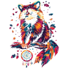 Raccoon with Dream Catcher