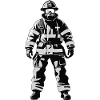 Firefighter - Profession Design Sticker