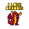 PixelArt I ❤️ Dragons