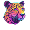 Bunter Leopard Popart