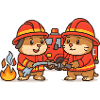 Firefighter hamsters