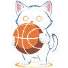 Basketball Cat Funny Basketball Gift