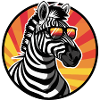 Zebra Comic Cool Sommer