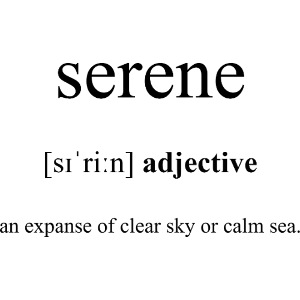 Serene Definition Dictionary