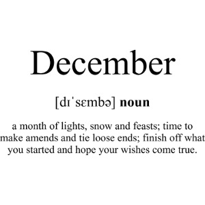 December | Dezember Definition Dictionary