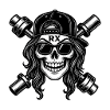 RX Barbell Skull 2