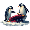Resist Penguin Grunge Protest