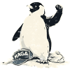 Resist Penguin Grunge Protest