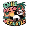 Relaxed panda with sunglasses