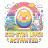 Ostern Gamer Hase Pixel Style