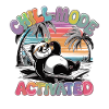 Chilling Panda in Vacation Mode