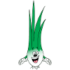 Cheerful Leek Cartoon Vegetables Vegan