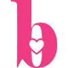 Buchstabe b Anfangsbuchstabe mit Herz
