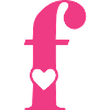 Buchstabe f Anfangsbuchstabe mit Herz